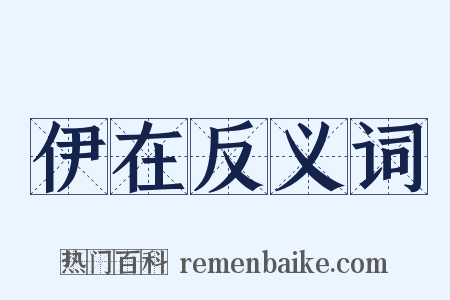 伊在反义词是什么意思的图片